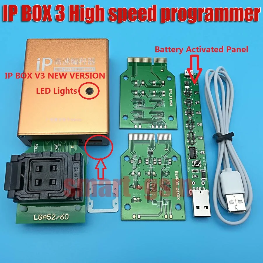 Новейший оригинальный высокоскоростной программатор Ip box 3 IP для Iphone и Ipad