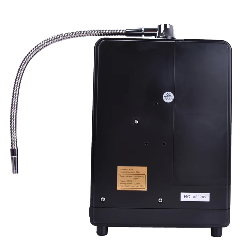 

HQ-007B Machine Alkaline Water Ionizer with 3 coating plates Titanium with Platinum multi function water purifier