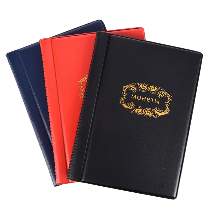 Альбом для монет русский 10 страниц 120 карманов 3 цвета|album book|coin albumrussian coin album |
