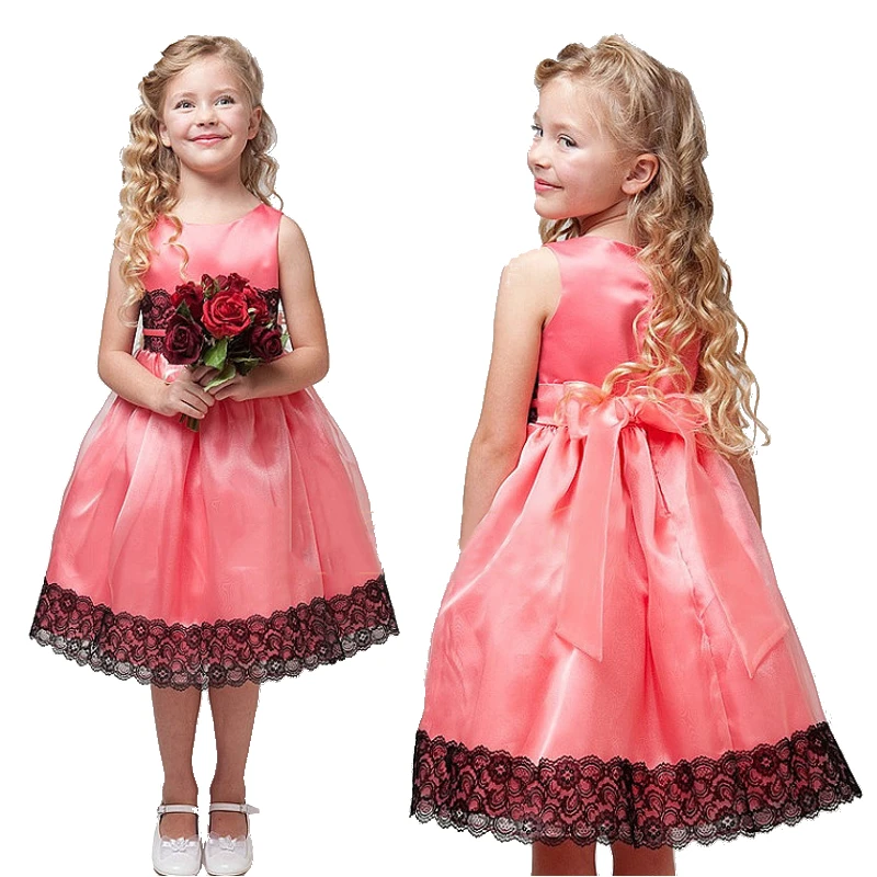 2016 Случайный Дизайнер Девушка Платье Принцессы Цветочный Печати Каждый День