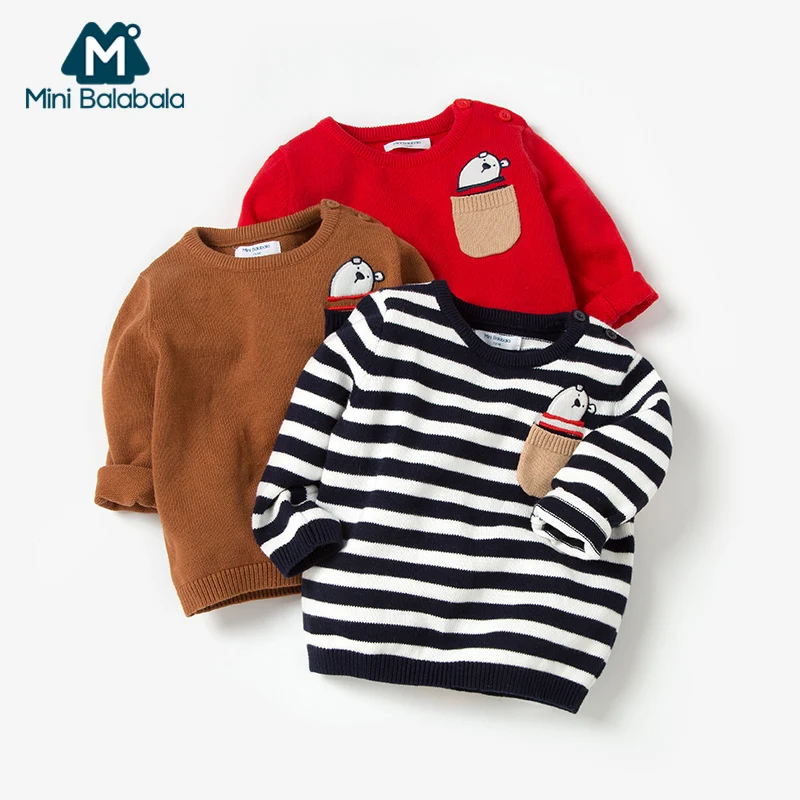Мини-свитер балабала для девочек 2018 г. Зимний теплый осенний вязаный свитер с