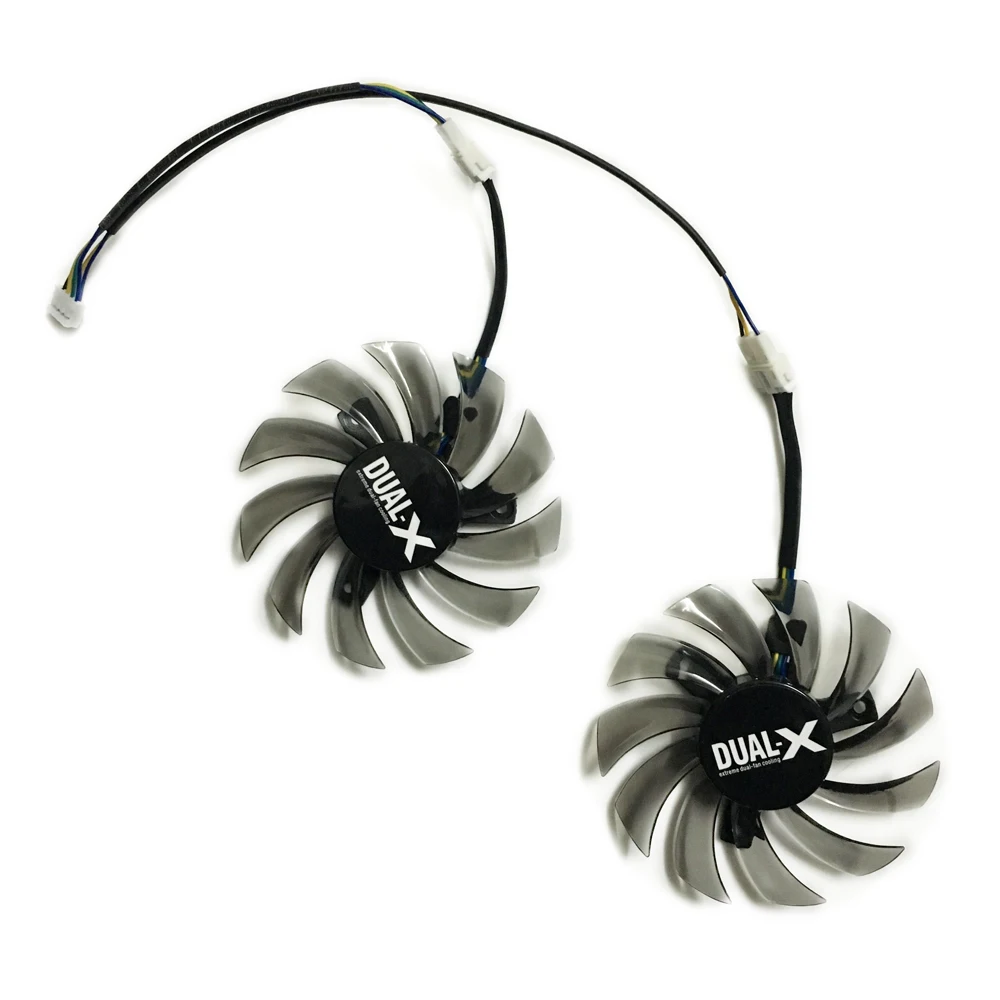 2 шт./лот DC BRUSHLESS 3X40mm 4Pin 12V 0.35A 75mm FD7010H12S VGA Card Fan Cooler для MSI R6790 Twin Frozr II | Компьютеры и