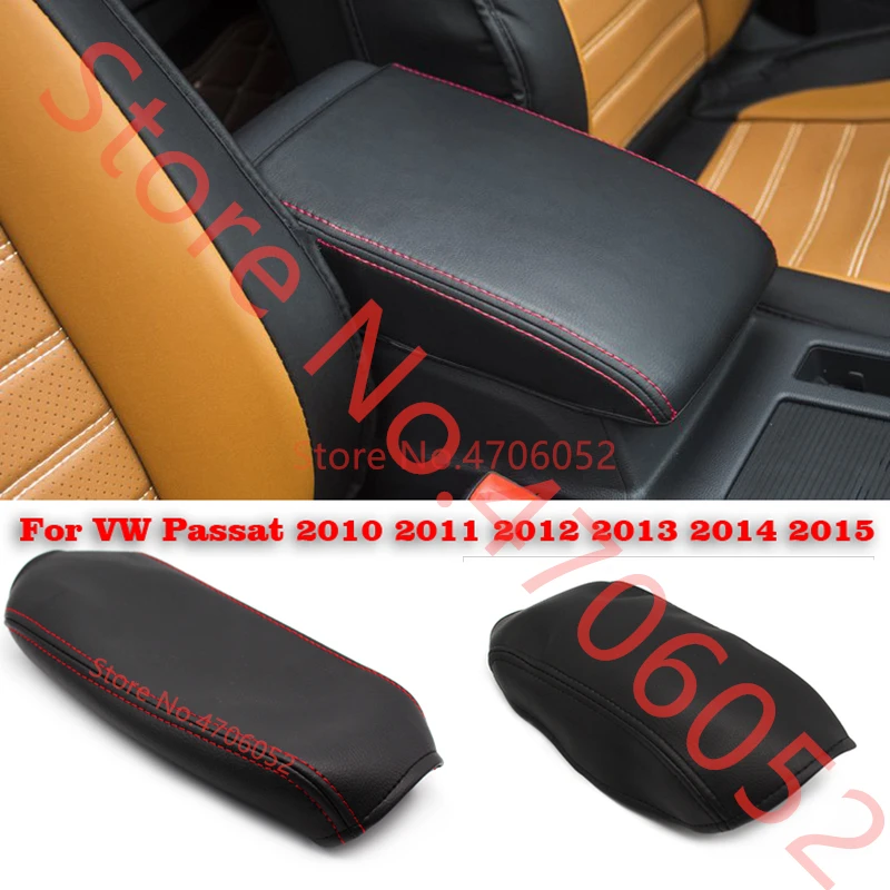 Для VW Passat 2010 2011 2012 2013 2014 2015 сделай сам из микрофибры кожи Центральная консоль