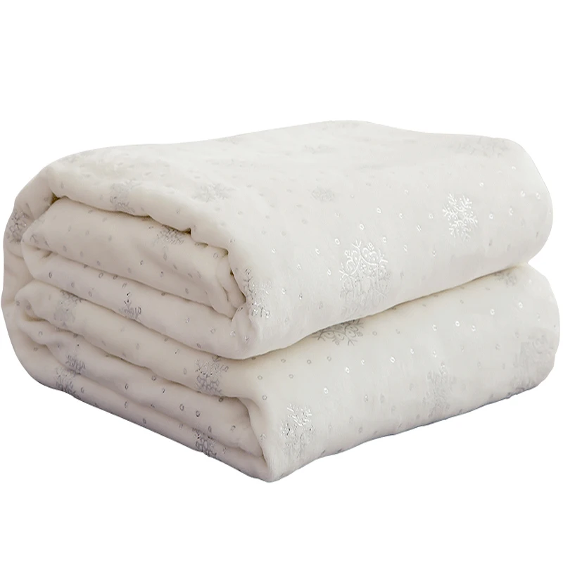 Мягкие толстые Популярные серебристые фланелевые одеяла домашнее декоративное