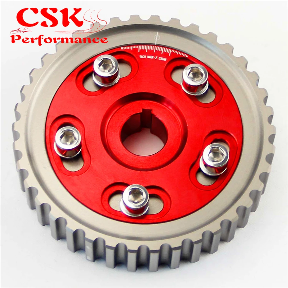 1 Pcs Adjustable Cam Gears Pulley Alloy Timing Gear Fits For Honda SOHC D15/D16 D-SERIES Engine Red/Blue/Purple |