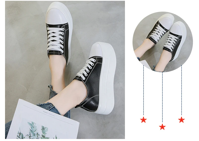 SONDR sepatu wanita kasual/Женская обувь на плоской платформе из натуральной кожи; Цвет черный, белый; moda mujer; коллекция года; sapatos mulher; обувь на шнуровке; ayakkabi