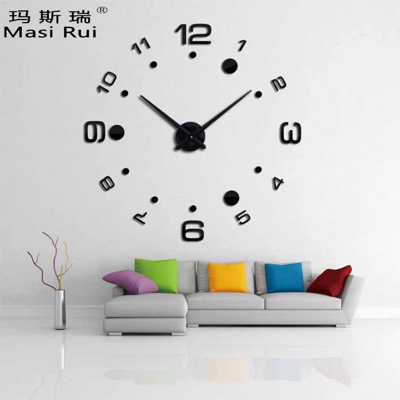 Новинка 2019 настенные часы сделай сам кварцевые большие декоративные для