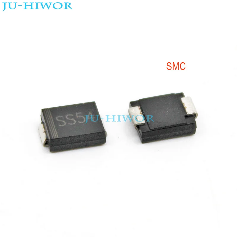 50 шт./лот SMD диод Шоттки SS14 1N5819 SS24 SR240 SS34 1N5822 SS54 1N5824 SS16 SR160 SS26 SR260 SS36 SR360 SS56 SR560 B5819W - Цвет: SS54-SMC-1N5824
