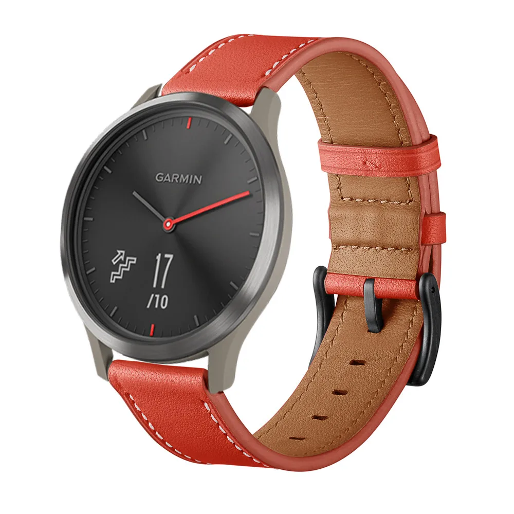Кожаный браслет на запястье для Garmin vivomove HR, Смарт-часы с пряжкой, ремень, сменный мужской Т-образный ремешок, спортивный женский и мужской роскошный ремешок 19Jun21