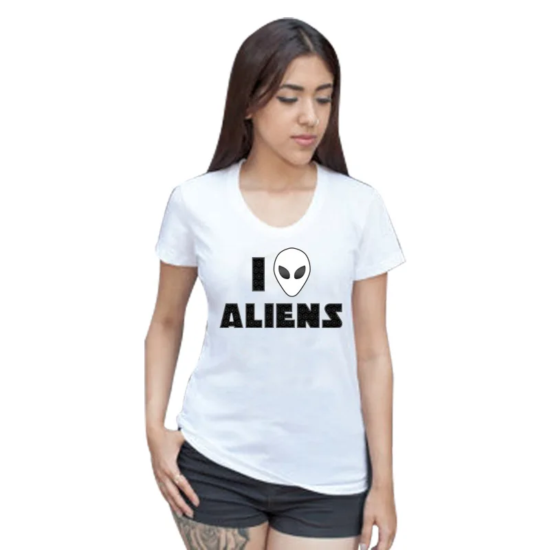 Msguide Alien T Shirt Women Harajuku Blusa Tumblr T-Shirt Camisetas Mujer Plus Size Tops Tess Female | Женская одежда