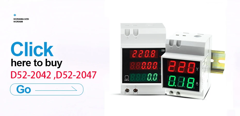 Din-рейка AC 160-275V 0-100A 60A Вольтметр Амперметр светодиодный дисплей Панель Напряжение измеритель тока с трансформатором
