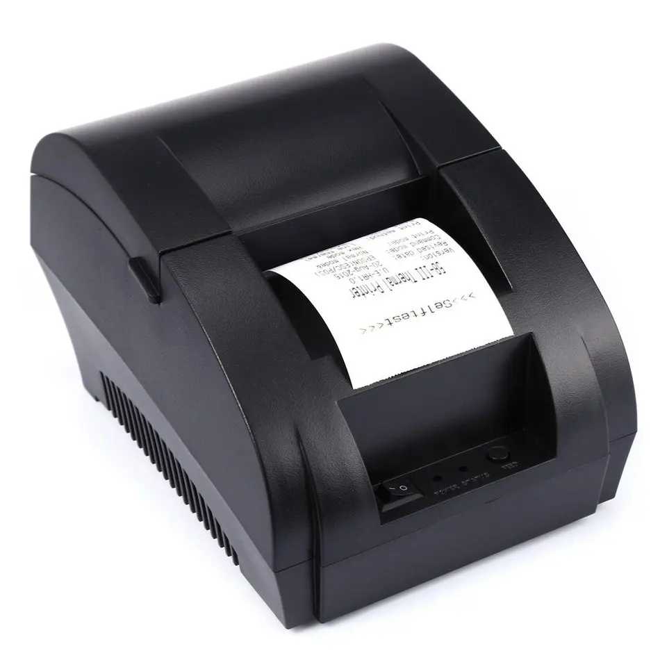 Новый ZJ5890K мини 58 мм USB порт черно белый принтер POS чековый термальный встроенный
