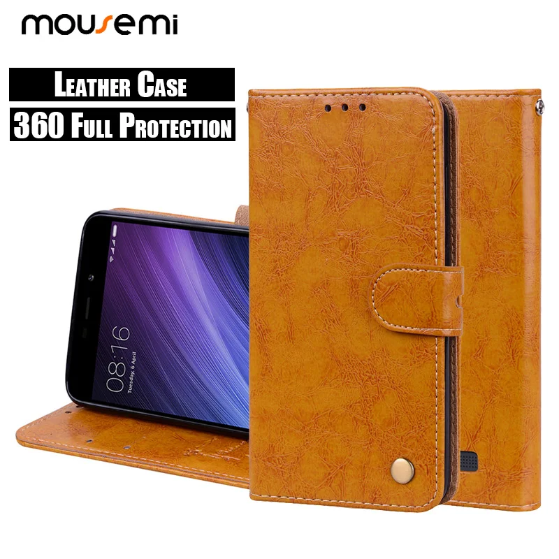 Чехол mousmi Redmi 4X для Xiaomi Note откидные чехлы телефонов мужские кожаные бумажники 4