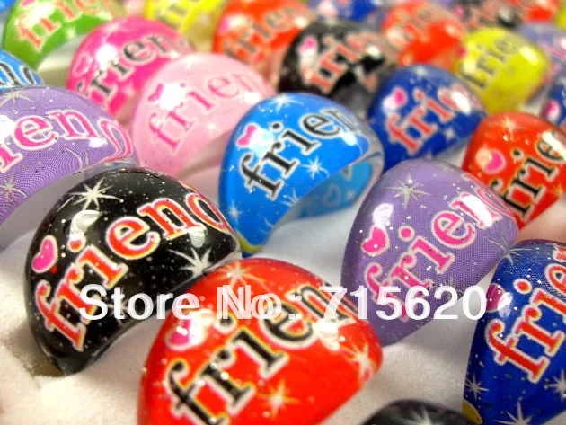 100 шт. кольца из смолы для детей и друзей|love jewelry|resin ringjewelry jewelry |