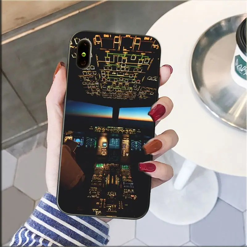 Чехол для мобильного телефона Yinuoda Aircraft airplane cockpit TPU one Аксессуары Apple iPhone 8 7 6 6S Plus X