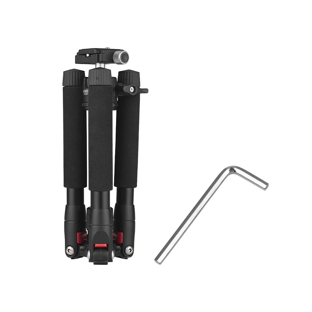 Andoer K521S Портативный 5 секционный Выдвижной Штатив Трипод из алюминиевого