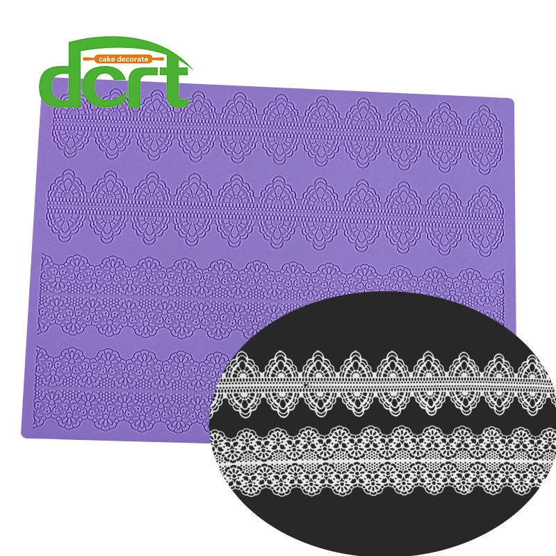 Силиконовая форма для выпечки торта кружевной коврик украшения из сахара размер