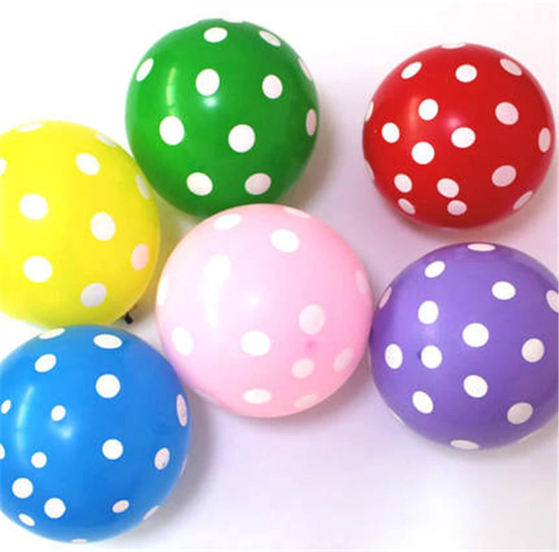 10 шт./упак. 12 дюймов Латекс горошек надувные латекс Шарики высокого качества
