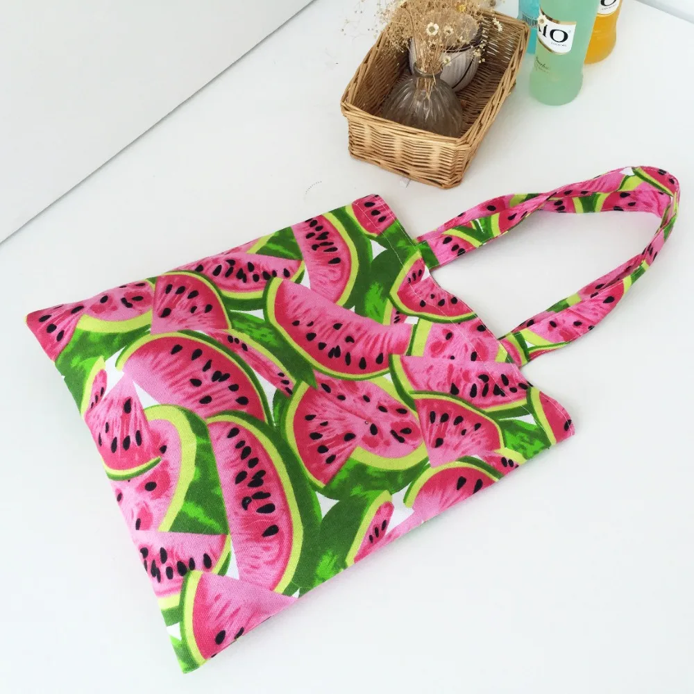 Сумка через плечо YILE из хлопка и льна многоразовая с принтом L076|bag eco|shopping totereusable bag