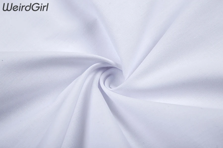 Weirdgirl/женские модные футболки из чистого хлопка с коротким рукавом и отложным воротником, белые вечерние футболки на пуговицах для клуба, уличная одежда для девушек, летняя офисная одежда