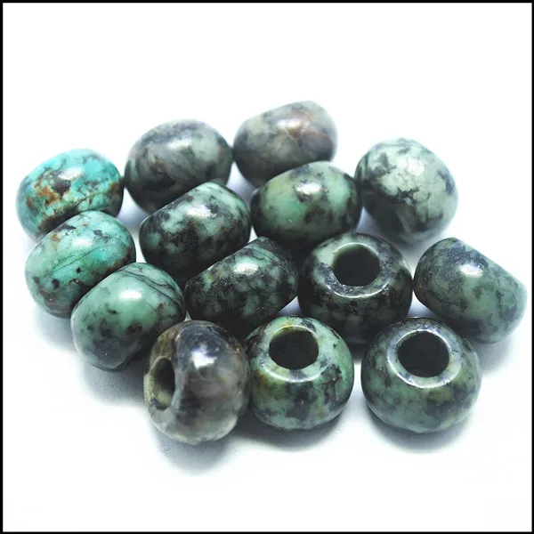 African turquoise 5 шт./лот натуральный драгоценный камень Бусины Европейский голубой камень Малахит, опал содалит Сердолик желтый тигровый глаз аксессуары из оникса - Цвет: African turquoise