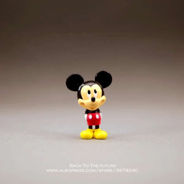 Disney Mickey Mouse 5 3 см мини кукла фигурка осанка аниме украшение коллекция игрушка