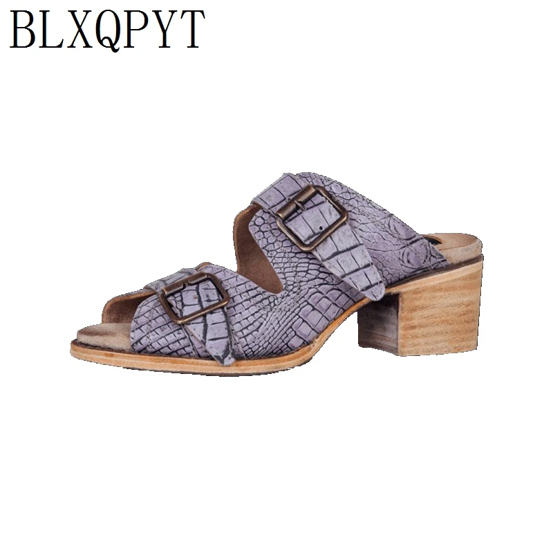 BLXQPYT/; Sandalias Mujer sapato feminino; большие размеры 34-50; летняя стильная женская обувь; повседневные пляжные сандалии; шлепанцы; W61