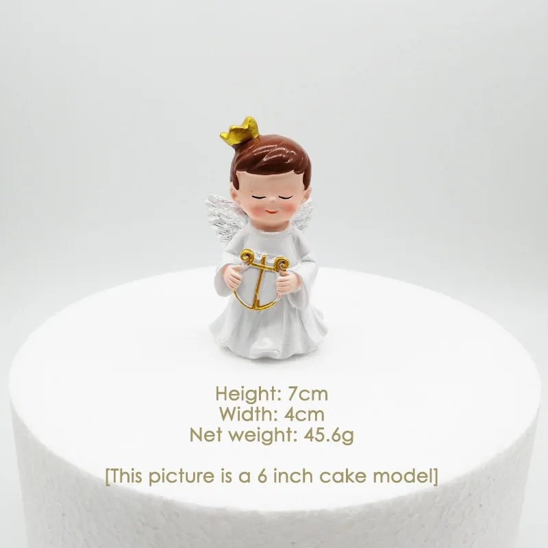 Смоляный торт ангела для мальчиков и девочек топпер торта на день рождения