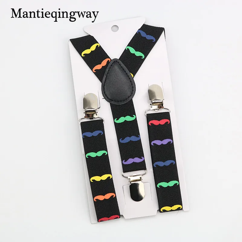 Mantieqingway/подтяжки для детей с рисунком бороды вечерние подтяжки мальчиков и