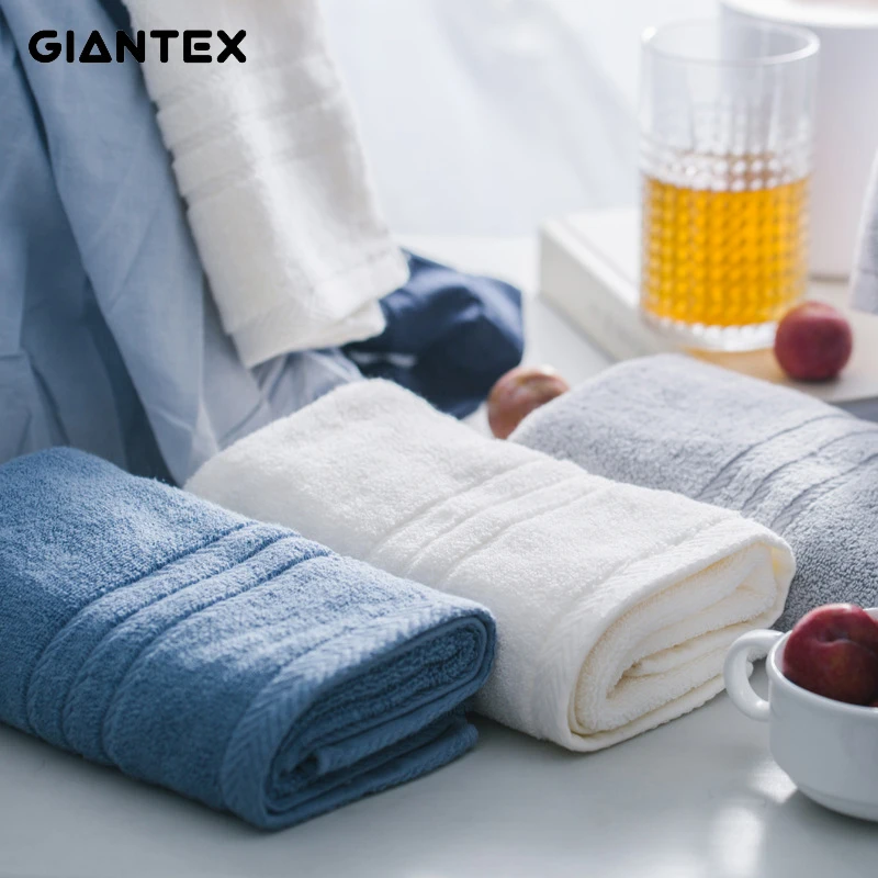 GIANTEX 150 г Мягкое хлопковое полотенце для лица супер впитывающие полотенца ванной