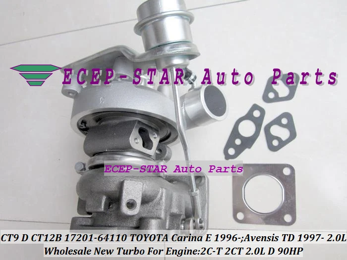 Турбокомпрессор CT9 CT12B 17201-64110 17201 64110 1720164110 для TOYOTA Carina E 1996- Avensis TD 1997- 2C-T 2CT 2.0L D 90HP |