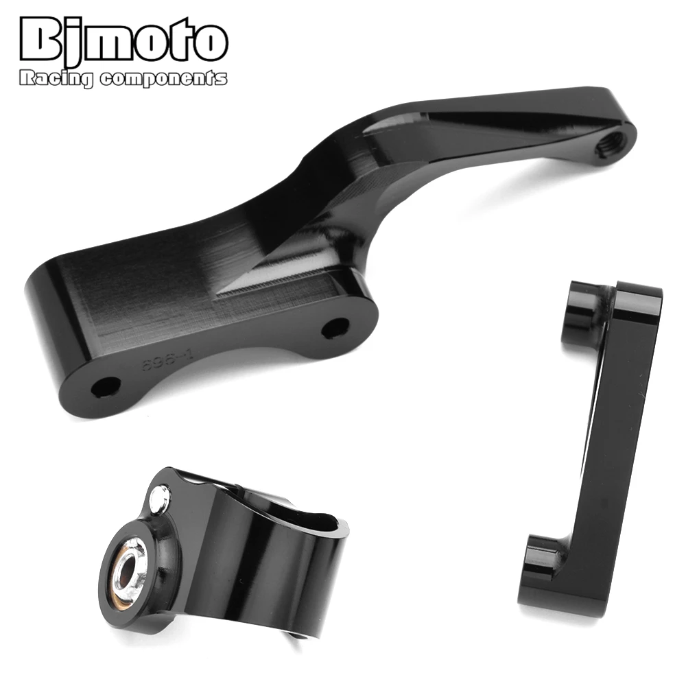 

BJMOTO For DUCATI 696 796 795 CNC Aluminum Adjustable Steering Stabilize Damper Bracket Mount Support Kit