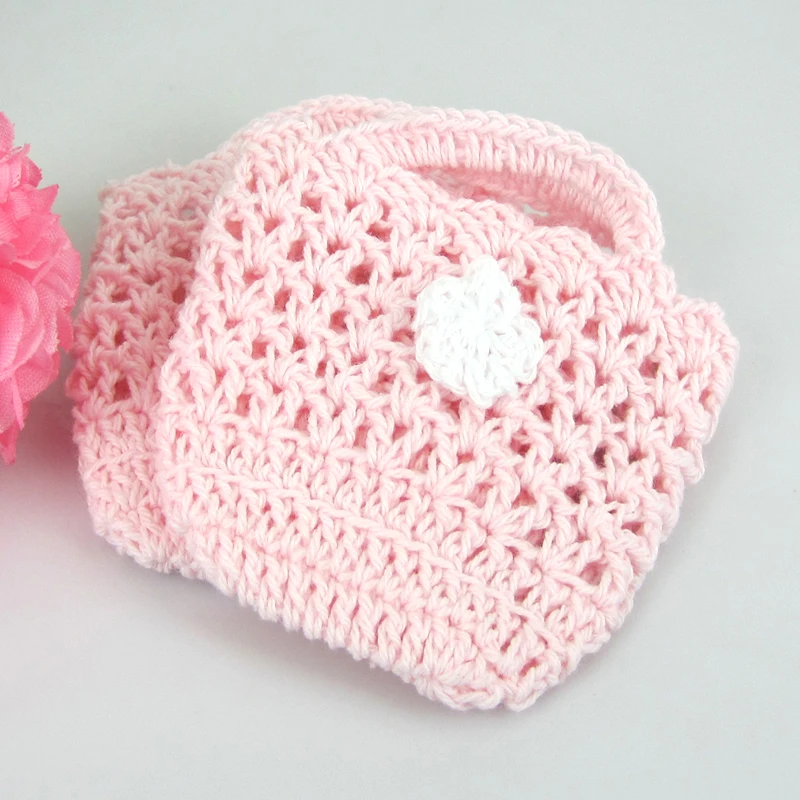 12 шт. миниатюрная вязанная крючком корзина ручной работы для детского праздника