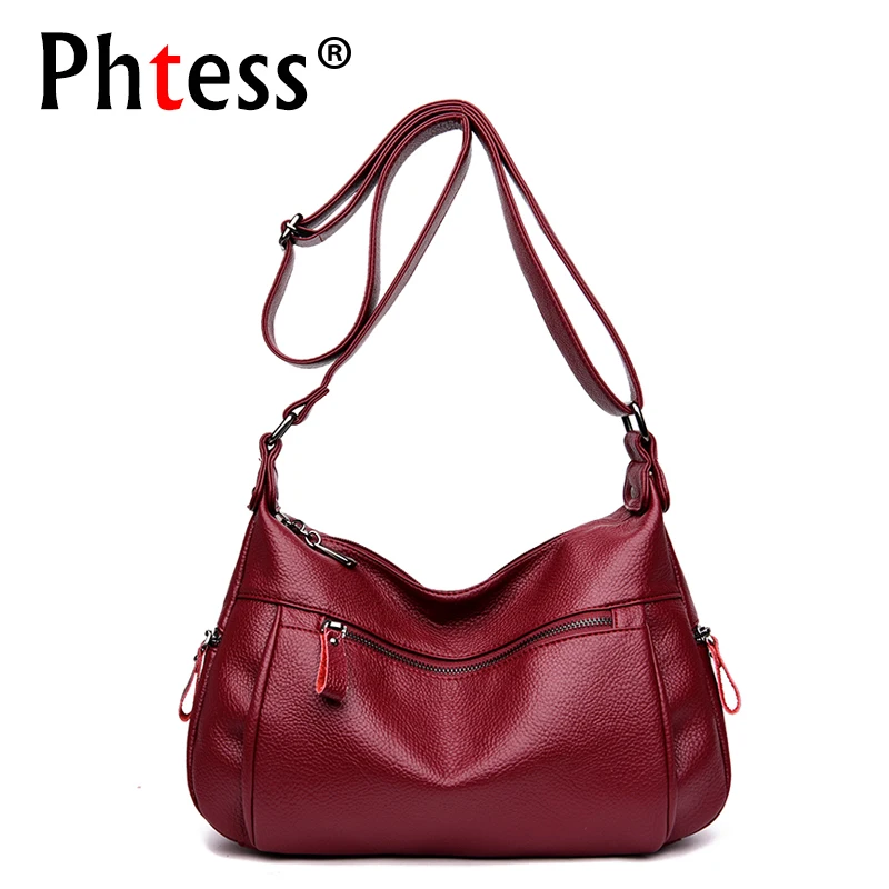 

2019 Crossbody Bags For Women Leather Messenger Bags Sac a Main Luxury Handbags High Qaulity Vintage Ladies Shoulder Bag Female