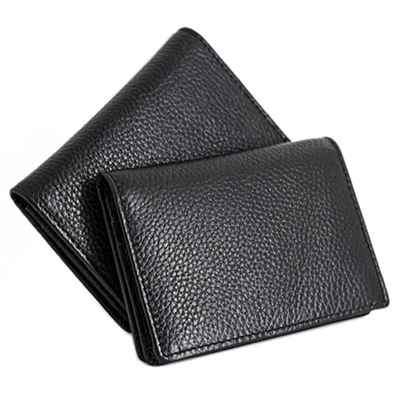2017 High Quality 100% First Layer Of Cowhide Genuine ID Card Holder Men Credit Case Leather Business Wallets JG3169|business card wallet|card