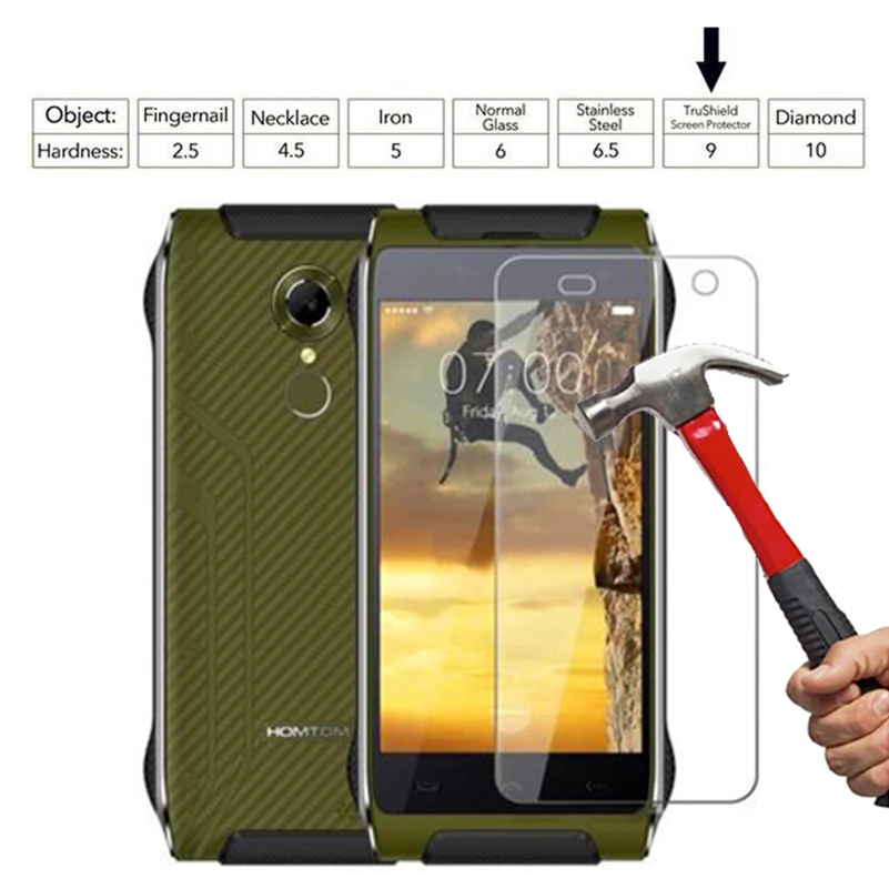 9H 2.5D 0 26 мм Закаленное стекло протектор для Homtom HT20 Pro 4 7 дюймов LED экран закаленное