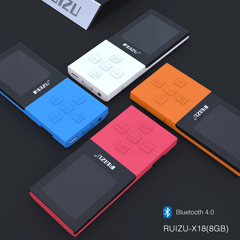 RUIZU X18 оригинальный 8G спортивный мини MP3 плеер Bluetooth 4 0 2018 без потерь рекордер fm