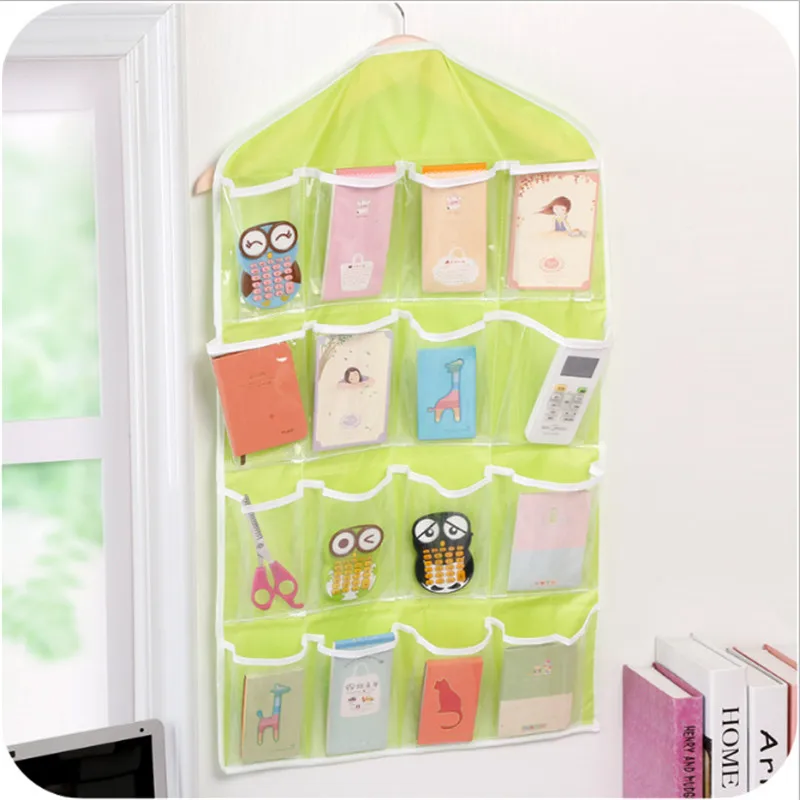 Children's Room Multi-function Storage Bag Transparent 16-grid Sorted Hanging Bags Bathroom Receiving Baby Bedding Sets | Мать и