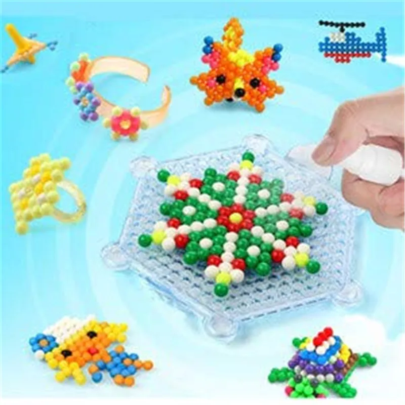 30 Цвета Aqua Beads 3D для изготовления ювелирных изделий запасной блок Deluxe Studio набор бусин воды липкий бисер для детей 6000 шт./пакет