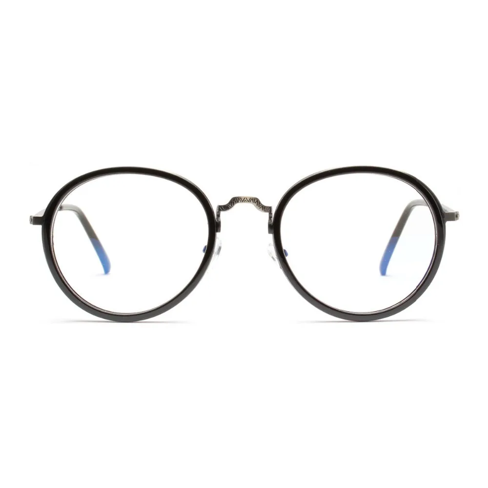 Качество круглый глаз Очки Для женщин Винтаж зрелище Рамки золото S мужчин