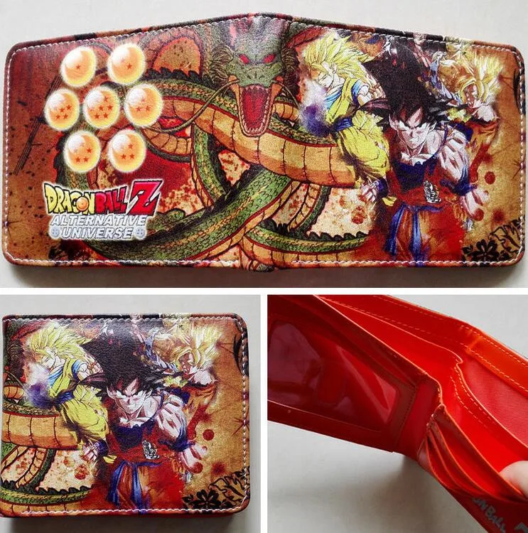 2018 в стиле аниме Драконий жемчуг зет логотип 04 кошельки Кошелек мульти-Цвет кожа
