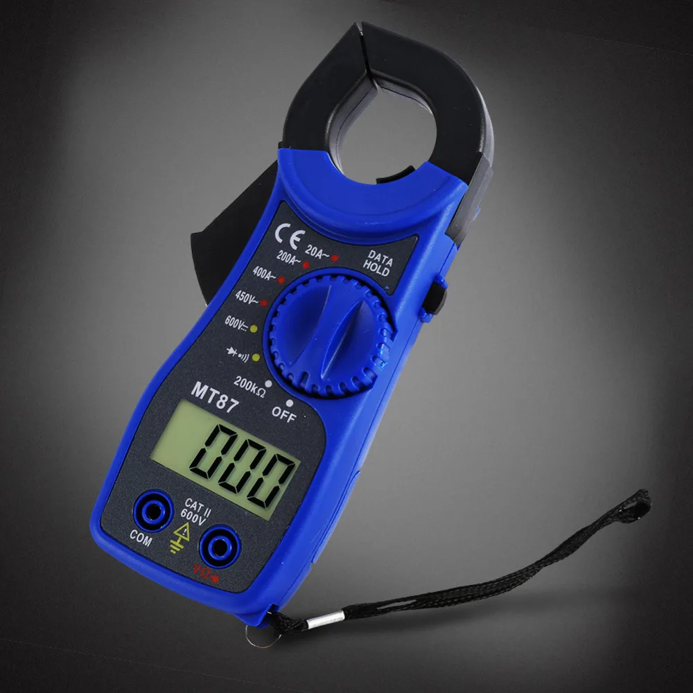 Цифровой мультиметр MT87 с ЖК дисплеем 400A AC/DC клещи токовым зажимом тестер ток Ома