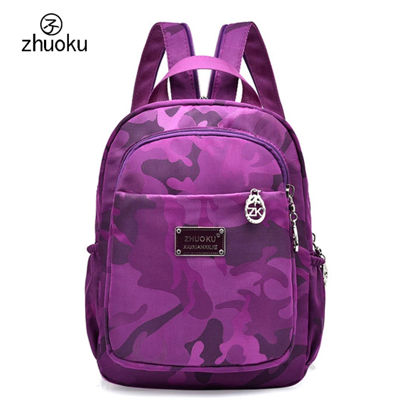 Маленький мини-рюкзак водонепроницаемый нейлоновый тканевый Оксфорд двойная