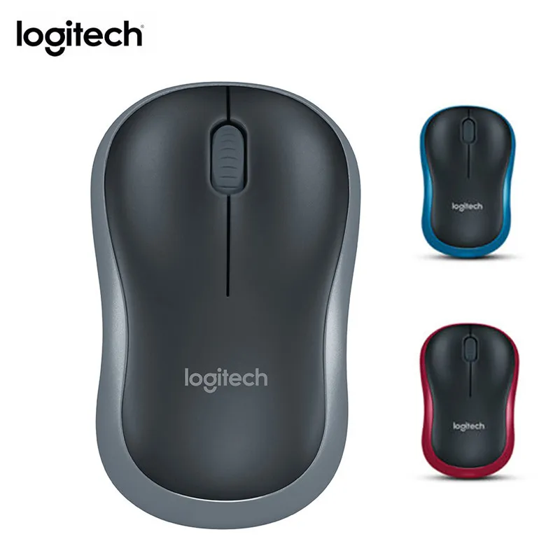 100% оригинальная беспроводная мышь Logitech M185 симметричный дизайн DPI офисный