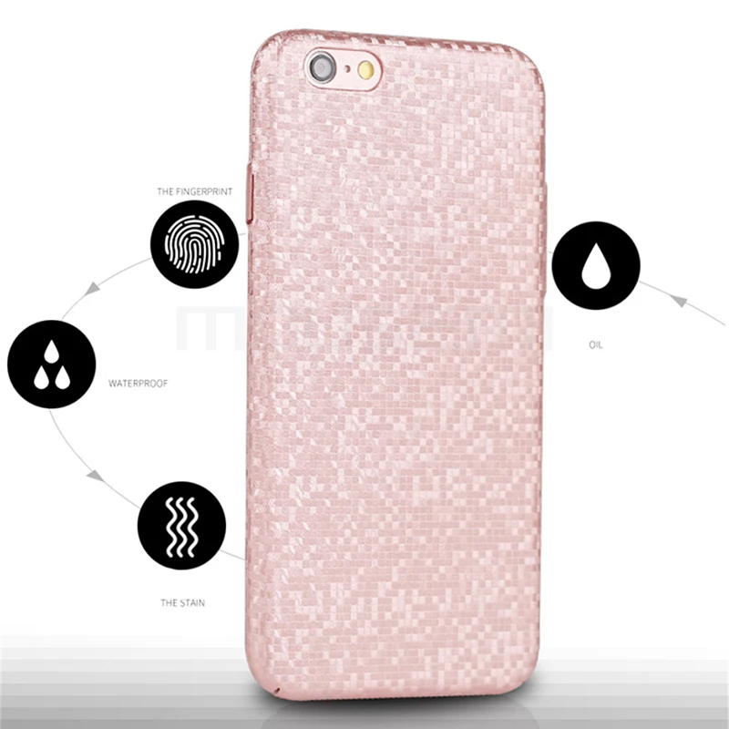 3D Mosaic Case For iPhone 6 Luxury Ultra Thin Matte Hard PC Shockproof Coque 6S Cover 6s plus Phone Cases |