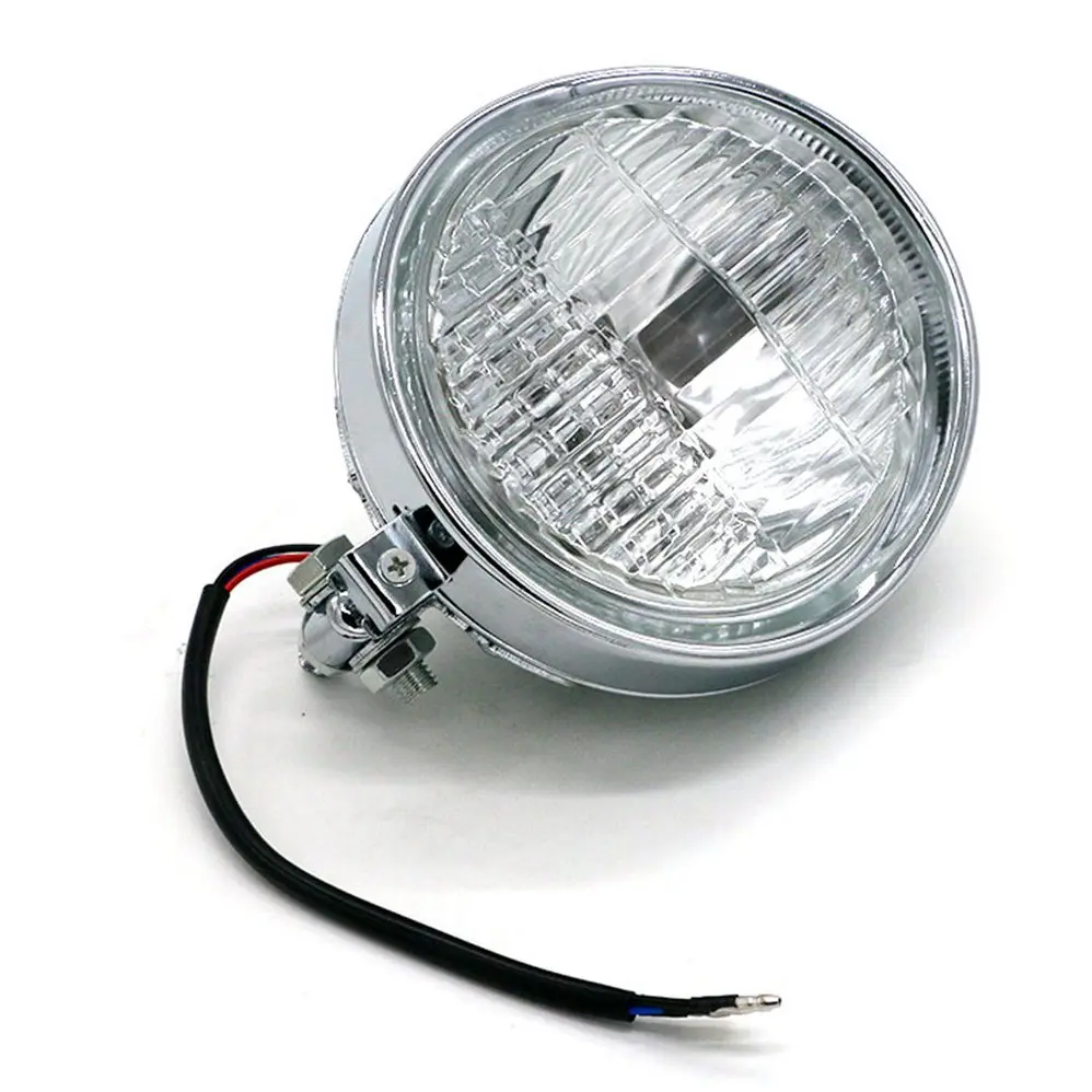 D 6 дюймов Ретро Алюминий мотоциклетные фары 12V Черный Высокий/ближнего света лампы для CG125 GN125 Suzuki Кафе Рейсер - Цвет: D