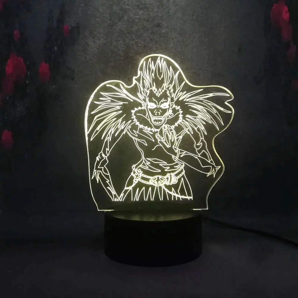 Аниме Anitoy Death Note Ryuk Ryuuku Go экшн-игрушка 3D лампа новый детский подарок декор для сна