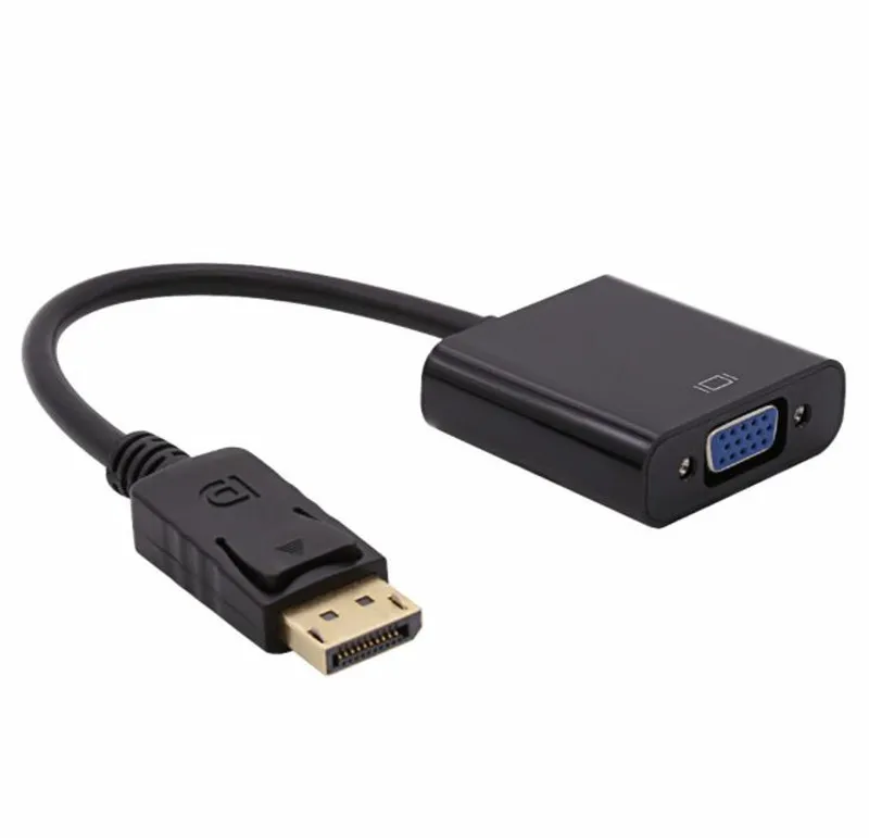 100 шт./лот * интерфейс Thunderbolt порт дисплея DP штекер гнездо VGA конвертер кабель