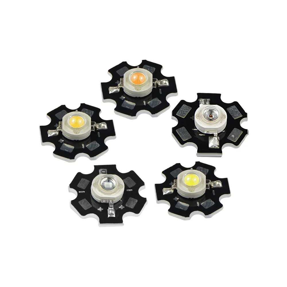 10 шт 1 Вт COB лампы светодиодный эмиттер теплый белый холодный RGB UV LED полный спектр