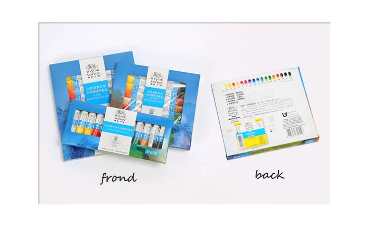 24 цвета Winsor Newton акварельные краски в наборе акварельные краски s для ткани Текстильные пигментные краски для рисования для художника Acuarelas